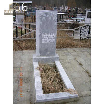 Памятник из мрамора стандарт 66 — ritualum.ru