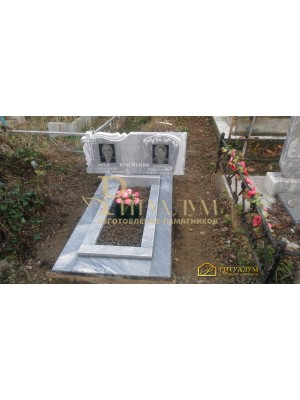 Памятник из мрамора - Крест - вуаль - берёза PM0017 — ritualum.ru Памятник из мрамора - Крест - вуаль - берёза PM0017 — ritualum.ru